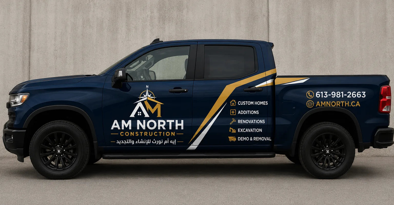 AM North Construction team and equipment in Ottawa
